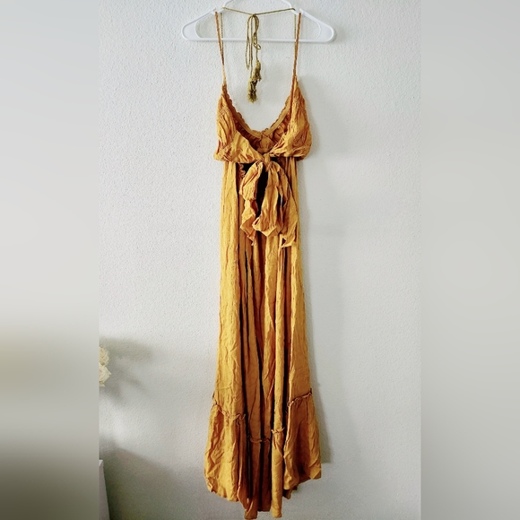 Fashion Nova Maxi Dress - Mustard - Picture 4 of 6